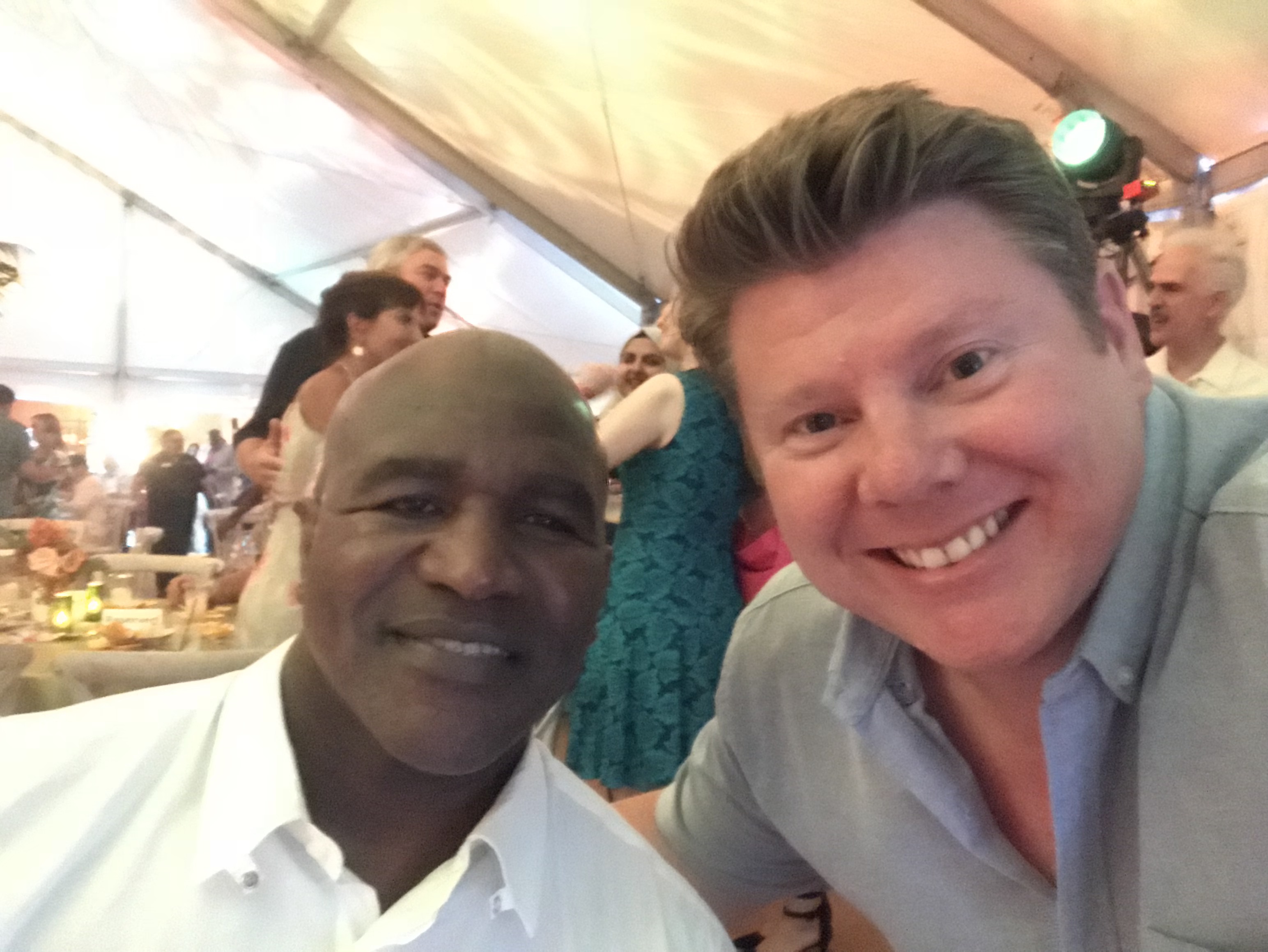 Dean Russell With Boxing Legend Evander Holyfield