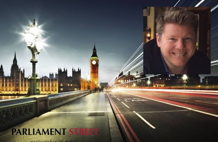 Dean Russell speaks at Parliament Street event in London