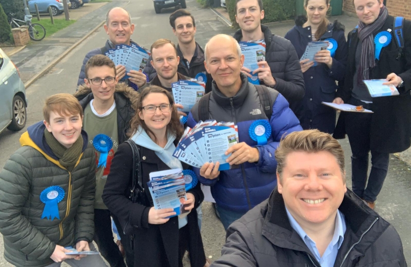 Dean canvassing in Watford