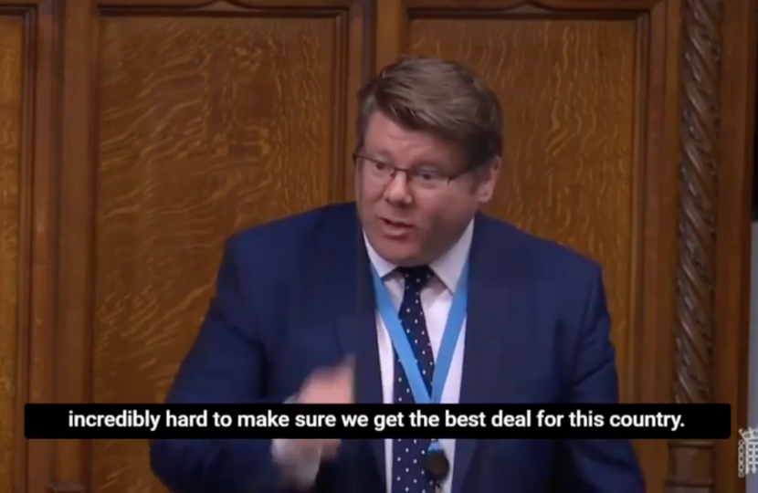 Dean sought assurances from Michael Gove that the Government are focusing their energy and efforts on securing the best deal for Britain as we leave the EU