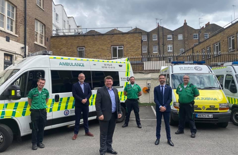 Dean Russell MP spent the day with the St John Ambulance team earlier this week.