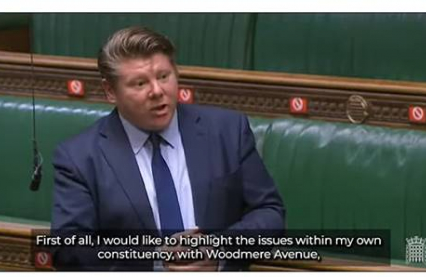 Dean Russell speaking in Parliament about Woodmere Avenue