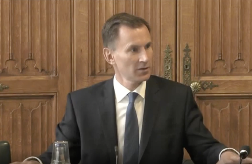 Jeremy Hunt at health and social care committee
