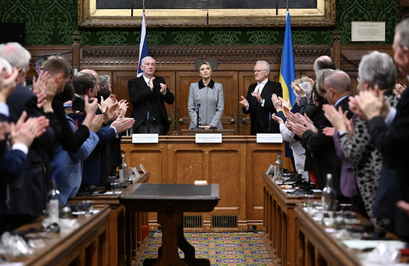 Olena Zselenska in Parliament