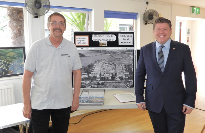 Dean Russell attends Leavesden Hospital history reunion
