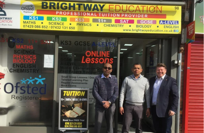 Dean visits Brightway Education