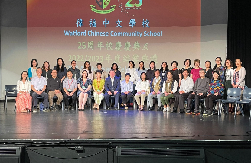 Dean Russell MP at Watford Chinese Community School