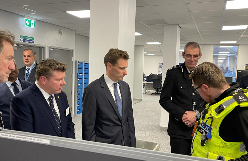Dean Russell MP at the official opening of Watford Police Station