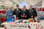 Dean Russell MP with poppy sellers