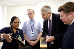 Dean Russell and Health Secretary Steve Barclay visit Watford General Hospital