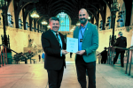 Dean Russell MP presents Points of Light Award to Ross Coniam