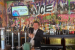 Dean Russell behind bar at Pryzm nightclub